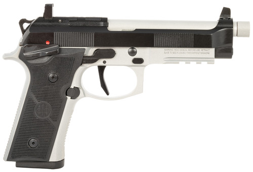 Beretta 92XI 9mm, 5.1" Threaded Barrel, Black/Silver, Optic Ready, 15rd