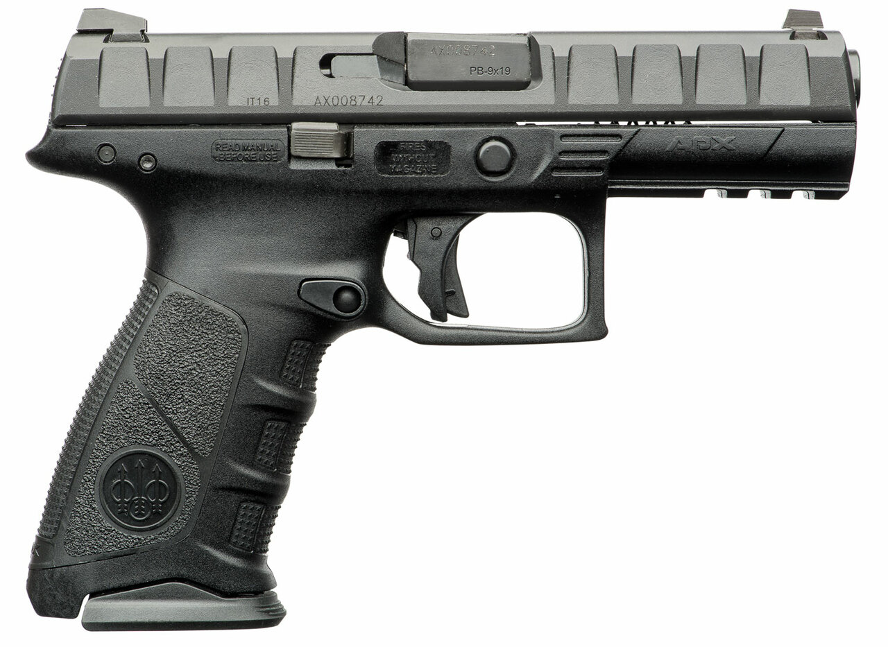 Beretta APX Striker-Fired 9mm, 4.25" Barrel, Polymer, 3-Dot Sights, Matte Blued, 17rd