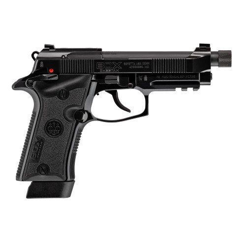 Beretta 80X Cheetah Tactical Urban 380 ACP, 4.4" Threaded Barrel, Black, Manual Safety, 15rd