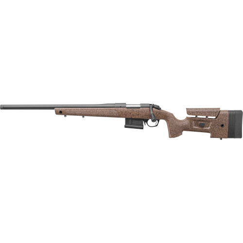 Bergara B-14 Series HMR Left Handed 7mm PRC, 24" Threaded Barrel, Black/Tan HMR Synthetic Stock, 5rd