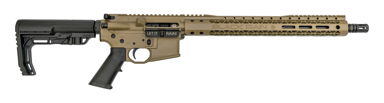Black Rain Ordnance Fallout15 Billet 5.56/.223, 16" Barrel, MFT Stock, FDE, 30rd