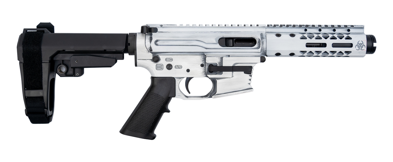 Black Rain Ordnance Fallout CQB 9mm, 4" Barrel, SBA3, White Cerakote, 30rd