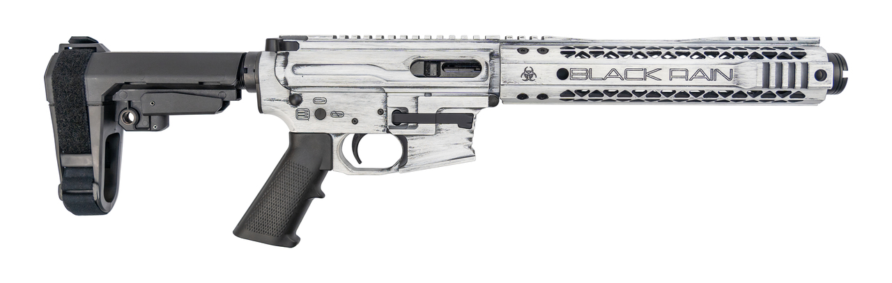 Black Rain Ordnance Fallout CQB 9mm, 9" Barrel, SBA3, White, 30rd