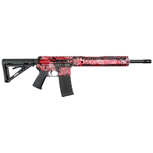 Black Rain Ordnance Spec+ 223 Remington/5.56x45mm, 16" Barrel, Red Skulls, M-Lok Handguard, 30rd