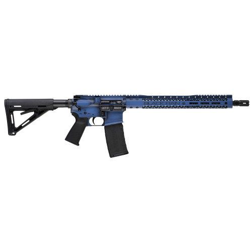 Black Rain AR-15 223 Rem/5.56x45mm, 16" Barrel, Blue Battleworn "We The People", 30rd
