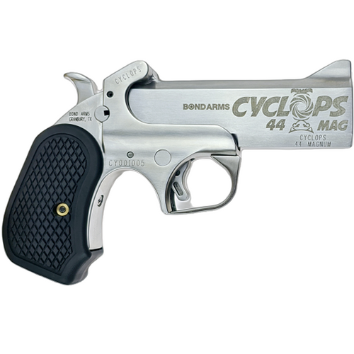 Bond Cyclops Big Bore 44 Mag, 4.25" Barrel, Stainless Steel, Includes Leather Holster, 1rd
