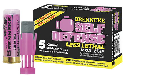 Brenneke Self Defense 12 Gauge 2.75" 1/3 oz, Sabot Slug, 5rd