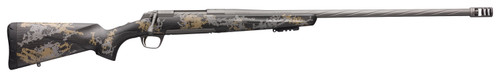 Browning X-Bolt Mountain Pro 6.8 Western, 24" Threaded Barrel, Gray Rec, Accent Graphics, 3rd