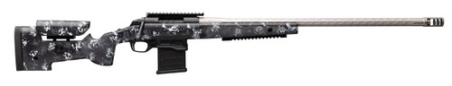 Browning X-Bolt Target Pro 6mm GT, 26" Threaded Barrel, Matte Black w/ Gray & White Splatter, McMillan A3-5 Stock, 10rd