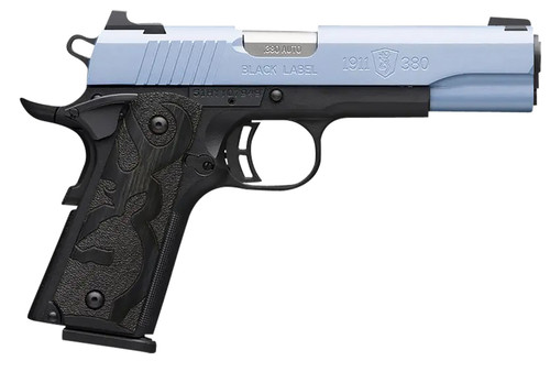 Browning 1911 Black Label 380 ACP, 3.63" Barrel, Polar Blue Cerakote, 10rd