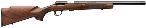 Browning T-Bolt Target 22 LR, 16.5" Barrel, Satin Black Walnut, Muzzle Break, Black Rec, 10rd