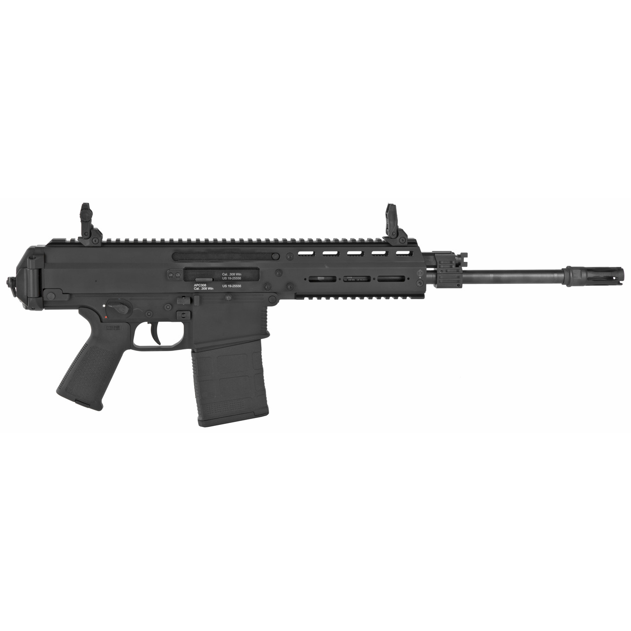B&T APC308 Pistol, .308/7.62x51 14.3" Barrel, Steel Frame, Black Finish, 20rd Mag