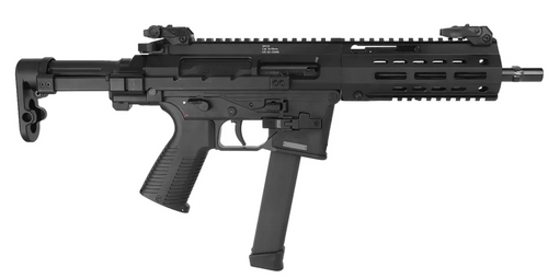 B&T SPC SBR 9mm, 9" Barrel, Black, Glock Magazine Compatible, 33rd