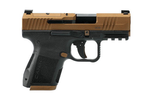 Canik METE MC9 9mm, 3.18" Barrel, Bronze Slide, Black Frame, Optic Ready, 15rd