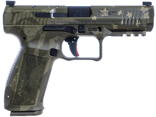 Canik Mete SFT 9mm, 4.46" Barrel, "We the People" Green Cerakote, Polymer Frame, 20rd