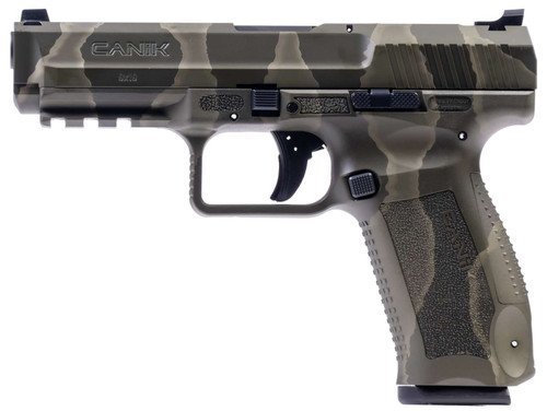 Canik TP9SF 9mm, 4.46" Barrel, Reptile Green, Includes Holster, 18rd