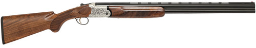 Chiappa 202AE 12 Ga, 3" Chamber 28" Barrel, Nickel Engraved Rec, Walnut Furniture, 2rd