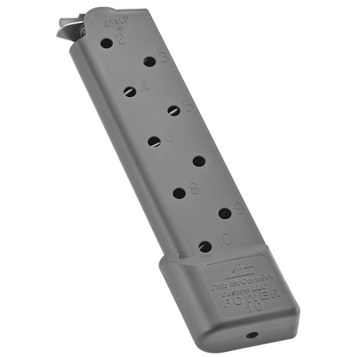 CMC Power Mag Magazine 45 ACP, Black, Fits 1911 Government, 10rd