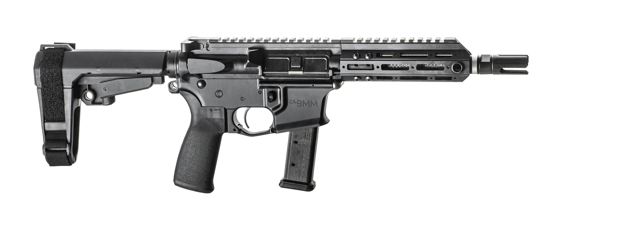 Christensen Arms CA9MM 9mm, 7.5" Barrel, SBA3, M-LOK, Black, 30rd