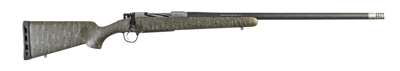 Christensen Arms Ridgeline 6.5 Creedmoor, 24" TB, Carbon Fiber Stock, Green w/ Black &amp; Tan Webbing, 4rd