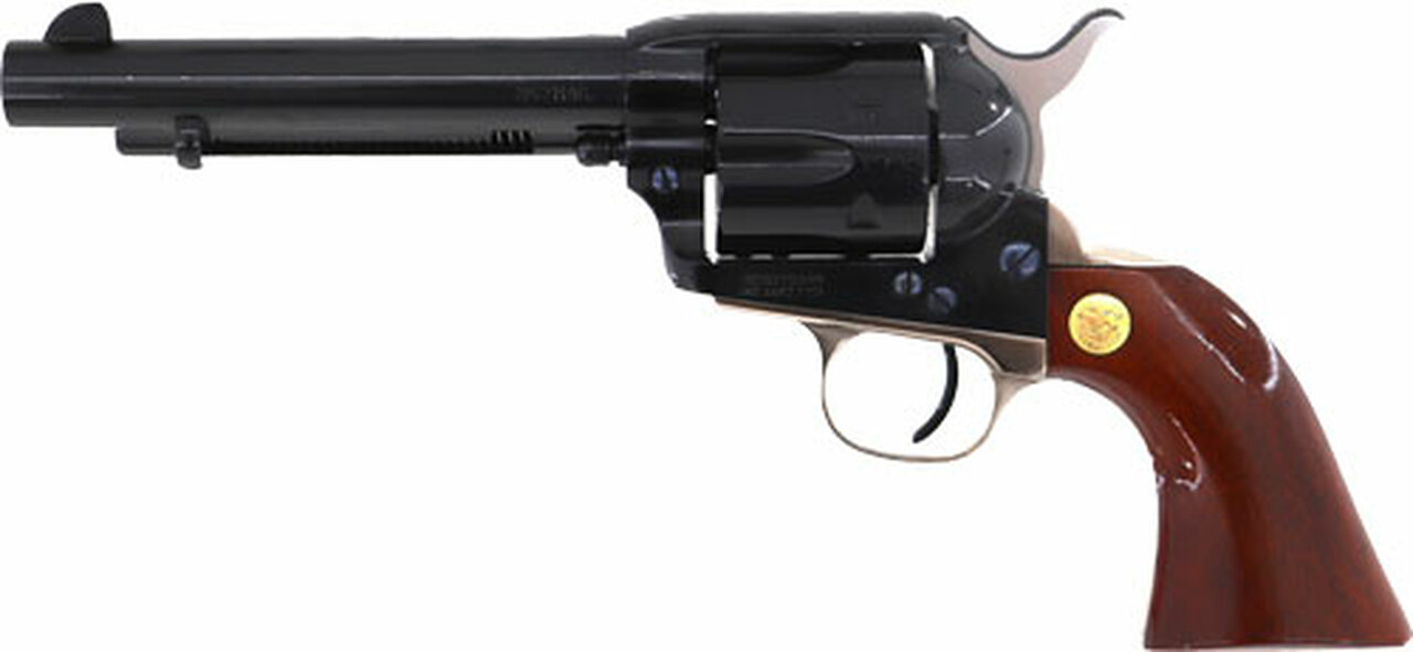Cimarron Pistoleer 357/38 5.5" Barrel Blued Finish Walnut Grip