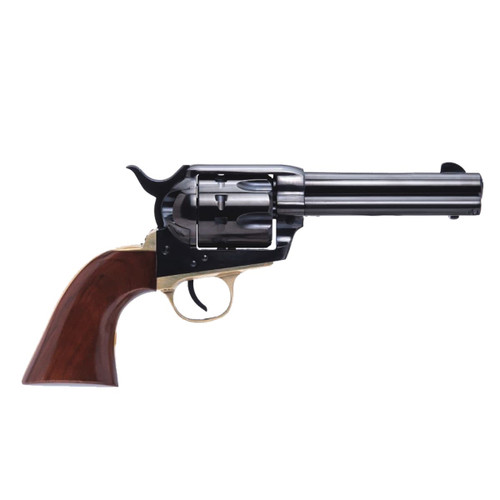 Cimarron Pistolero 22 LR, 4.75" Barrel, Black, Walnut Grip, 10rd