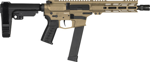 CMMG Banshee MK10 10mm, 8" Taper Threaded Barrel, Coyote Tan Cerakote, CMMG RipBrace, 30rd