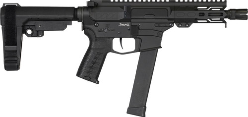 CMMG Banshee MKG 45 ACP, 5" Taper Threaded Barrel, Black Cerakote, CMMG RipBrace, 13rd