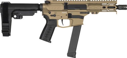 CMMG Banshee MKGS 9mm, 5" Taper Threaded Barrel, Coyote Tan Cerakote, 33rd