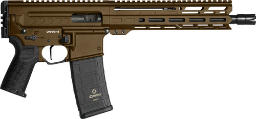 CMMG Dissent MK4 9mm, 10.5" Threaded Barrel, Midnight Bronze Cerakote, 33rd