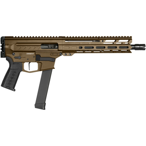 CMMG Dissent MKGS 9mm, 10.5" Threaded Barrel, Midnight Bronze Cerakote, 33rd