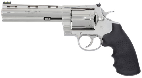 Colt Anaconda 44 Magnum, 6" Barrel, Stainless Steel, Rubber Grip, 6rd