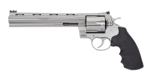 Colt Anaconda 44 Magnum, 8" Barrel, Stainless Steel, Hogue Rubber Grip, 6rd