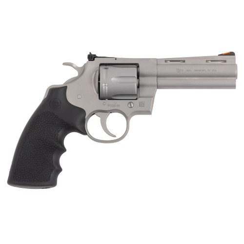 Colt Python 357 Magnum/38 Special, 3" Barrel, Stainless, Black Grip, 6rd