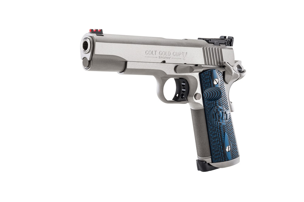 PISTOLET COLT GOLD CUP TROPHY 5" INOX BROSSE 45ACP O5070XE-E* - Sidam