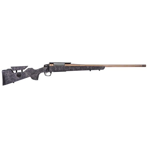 CVA Cascade Long Range Hunter 6.5 Creedmoor, 22" Threaded Bronze Barrel, Black with Smoked Bronze Web, 4rd