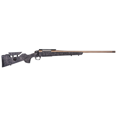 CVA Cascade Long Range Hunter 300 Winchester Magnum, 24" Threaded Bronze Barrel, Black w/ Smoked Bronze Web, 3rd