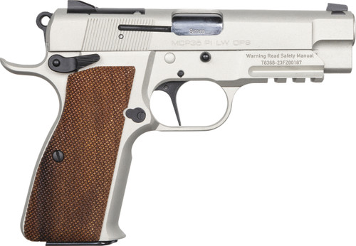 EAA Girsan MCP35 9mm, 3.88" Barrel, Stainless, Wood Grips, 15rd