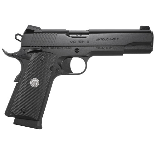 Girsan MC1911S Untouchable 45 ACP, 5" Barrel, Black, G10 Grips, 8rd