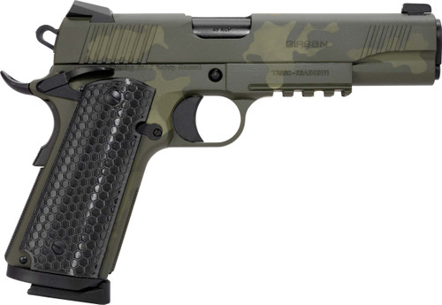 Girsan MC1911S Untouchable 45 ACP, 5" Barrel, Olive Drab Camo, G10 Grip, 8rd