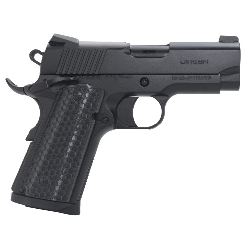 Girsan MC1911 SC Untouchable 45 ACP, 3.4" Barrel, Black, G10 Grip, 6rd