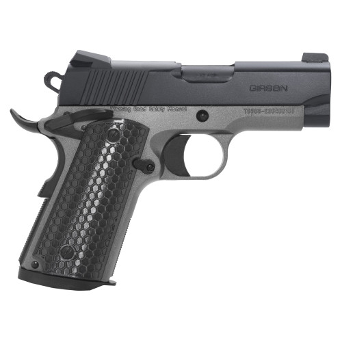 Girsan MC1911SC Untouchable 9mm, 3.4" Barrel, Black/Silver, G10 Grips, 6rd