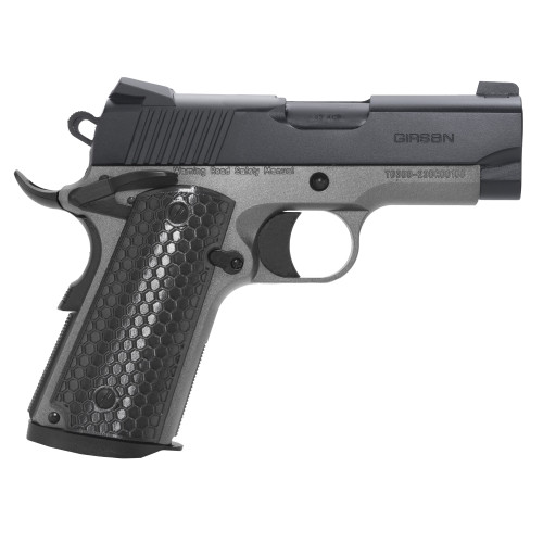 Girsan MC1911SC Untouchable 9mm, 3.4" Barrel, Black/Silver, G10 Grips, 7rd