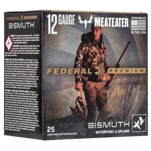 Federal Premium Bismuth 12 Ga, 2.75", 1 1/4 oz, Bismuth, 4 Shot, 25Bx/10Cs