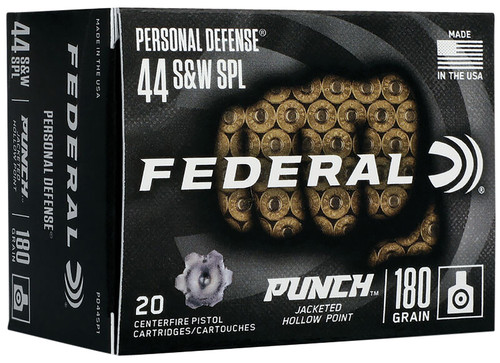 Federal Premium 44 SW Special 180gr Jacketed Hollow Point 20rd Box