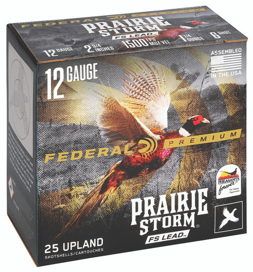 Federal Premium 12 Ga, 2.75", 1 1/4 oz, 6 Shot. 25rd Box
