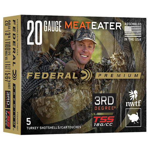 Federal 20 Ga, 3", 1 3/8 oz, 3rd Degree, 5-6-7 Shot, 5rd Box