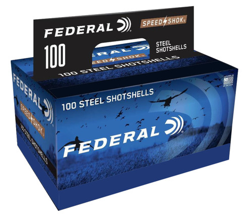 Federal Speed-Shok Waterfowl 12 Ga, 3", 1 1/4 oz, 2 Shot, 100Bx/2Cs