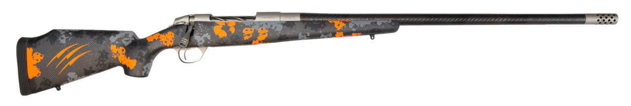 Fierce CT EDGE .300 PRC, 24" Carbon Barrel, Carbon Stock /w Orange Accent, 4rd