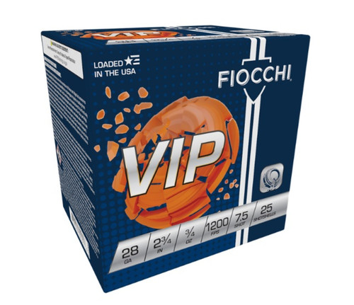 Fiocchi VIP Heavy 28 Ga, 2.75", 3/4 oz, 7.5 Shot, 250rd Case